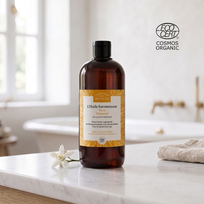 Hovedbilde Økologisk Dusjolje - Yuzu og Moringa (500 ml) | Comptoir des Huiles