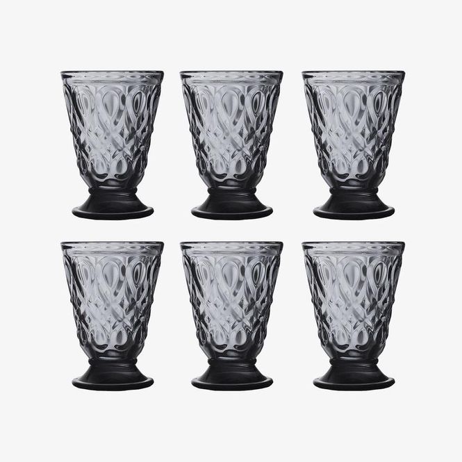 Hovedbilde Vannglass Lyonnais (6-pk) - Sort | La Rochère