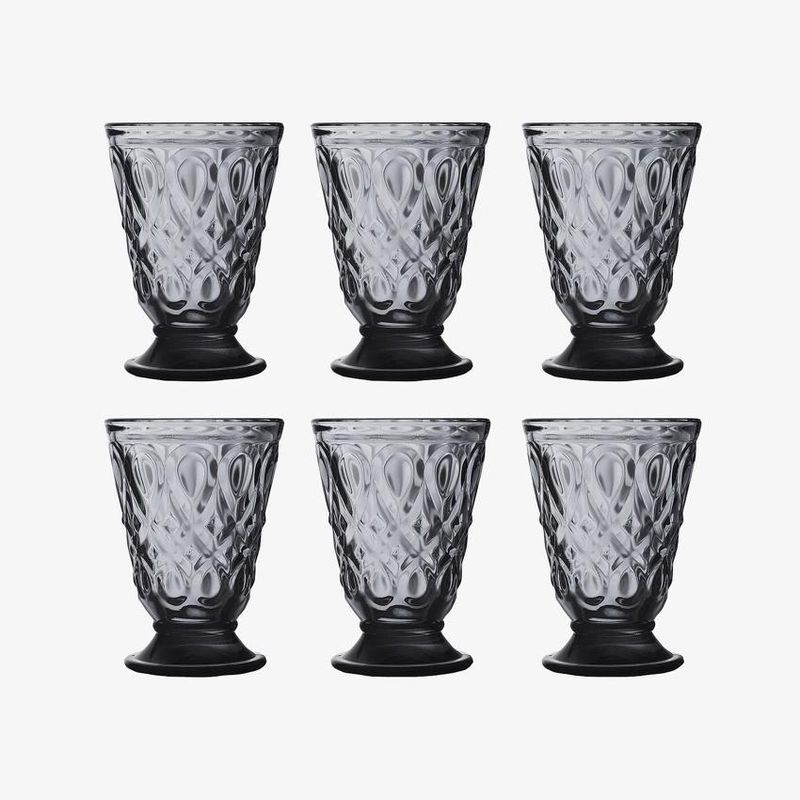 Vannglass Lyonnais (6-pk) - Sort | La Rochère