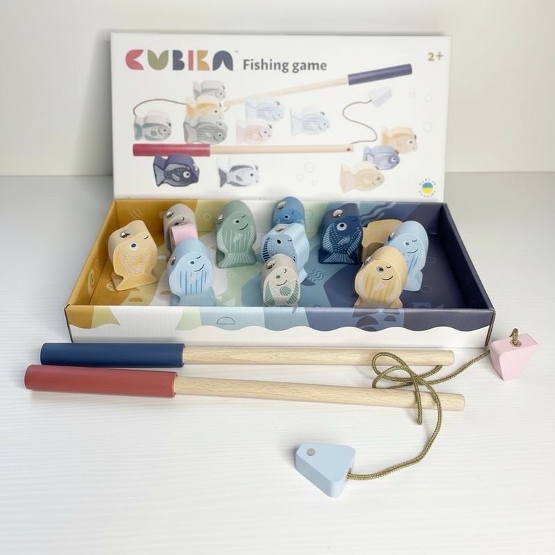 Fiskespill med Magneter - Tre | Cubika