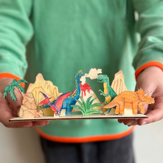 Hovedbilde DIY-Kit - Dinosaurverden | Cotton Twist