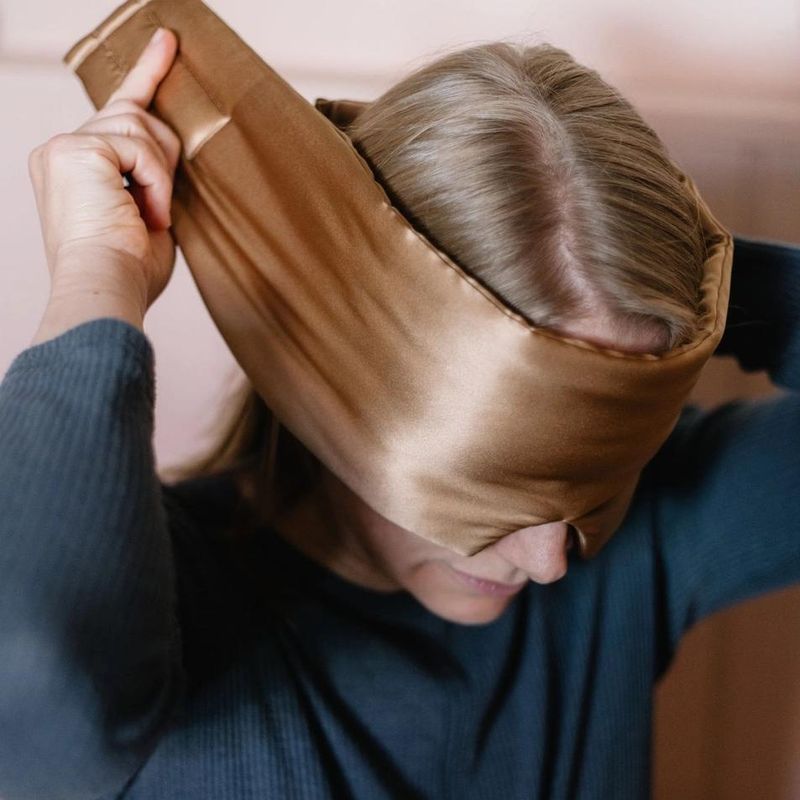 Sovemaske i 100 % Silke - Luxury XXL