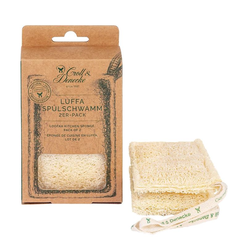 Loofah Kjøkkensvamp (2-pk) - Plastfri | Croll & Denecke
