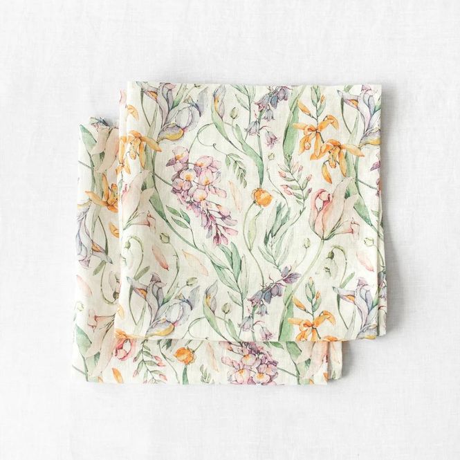 Hovedbilde Linservietter (2-pk) - Blossom | MagicLinen