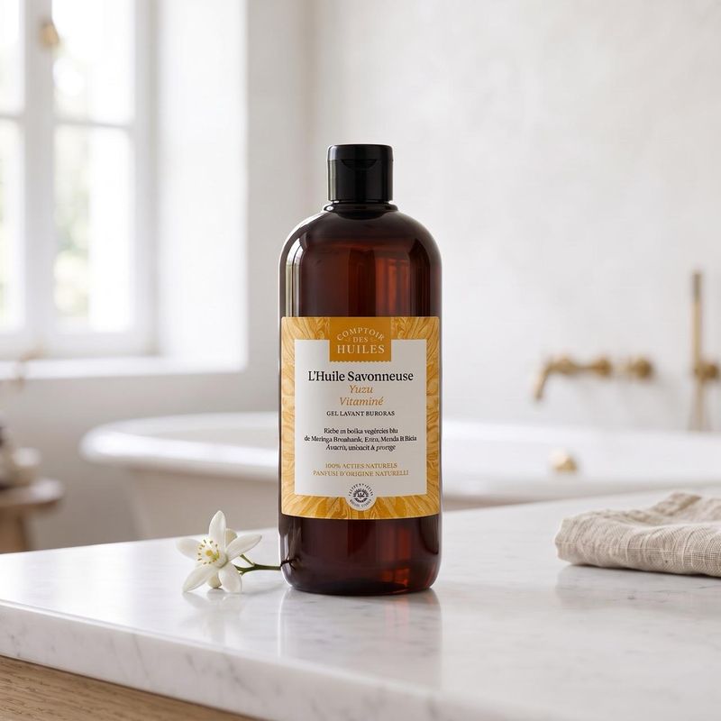 Økologisk Dusjolje - Yuzu og Moringa (500 ml) | Comptoir des Huiles