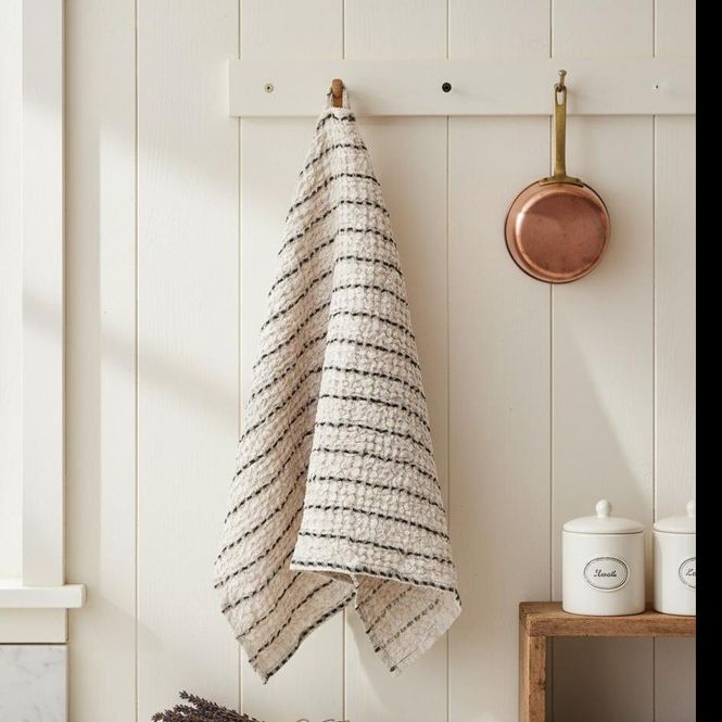 Hovedbilde Vaffelvevd Kjøkkenhåndkle - Lin og Bomull