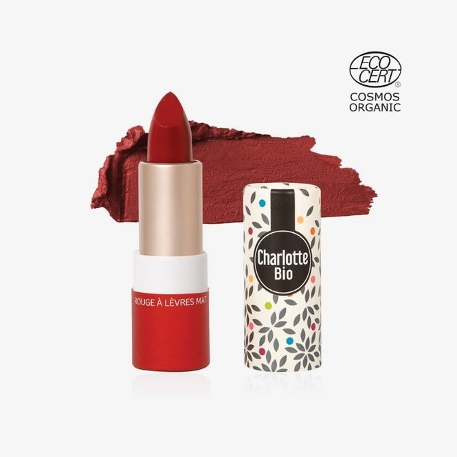 Hovedbilde Lipstick Matte Poppy | Charlotte Bio