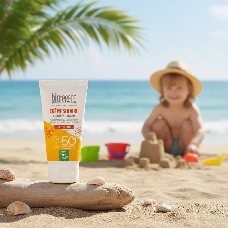 Solkrem for Ansikt SPF 50 - Duftfri (40 ml) | Bioregena