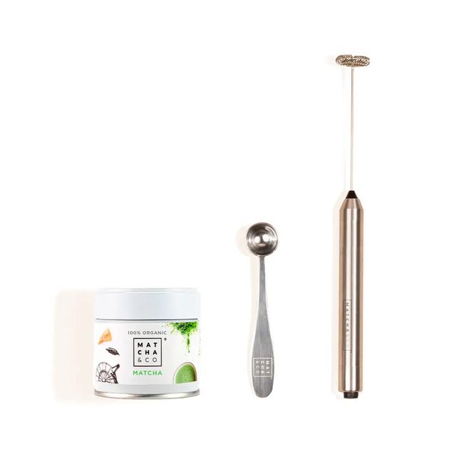 Hovedbilde Matcha Starter Set - Organic Matcha, Elektrisk Visp + Måleskje