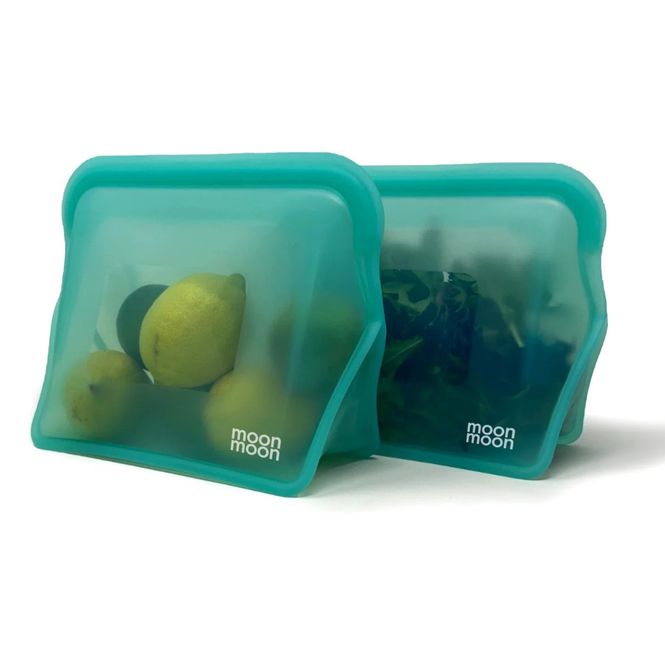 Hovedbilde Gjenbrukbare Silikonposer (2-pk) - 1500 ml Aqua | Moonmoon