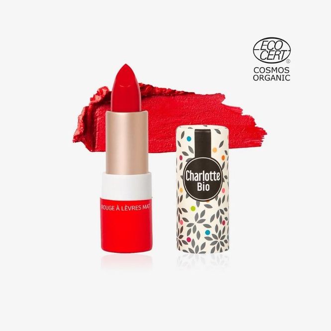 Hovedbilde Lipstick Matte Red Passion | Charlotte Bio