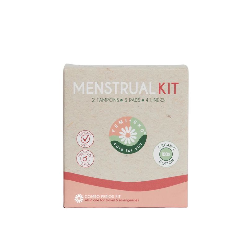 Menstruasjonskit All-in-One - Økologisk Bomull | Femi.Eko®